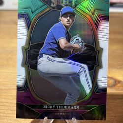 #83 Ricky Tiedemann 2023 Panini Select - Green/White/Purple Prizm #/199