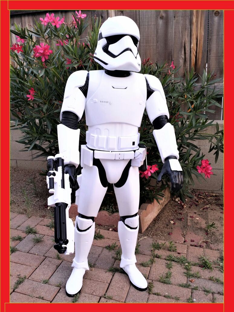 4ft Tall Colossal Star Wars First Order Stormtrooper Figure with Authentic Sounds