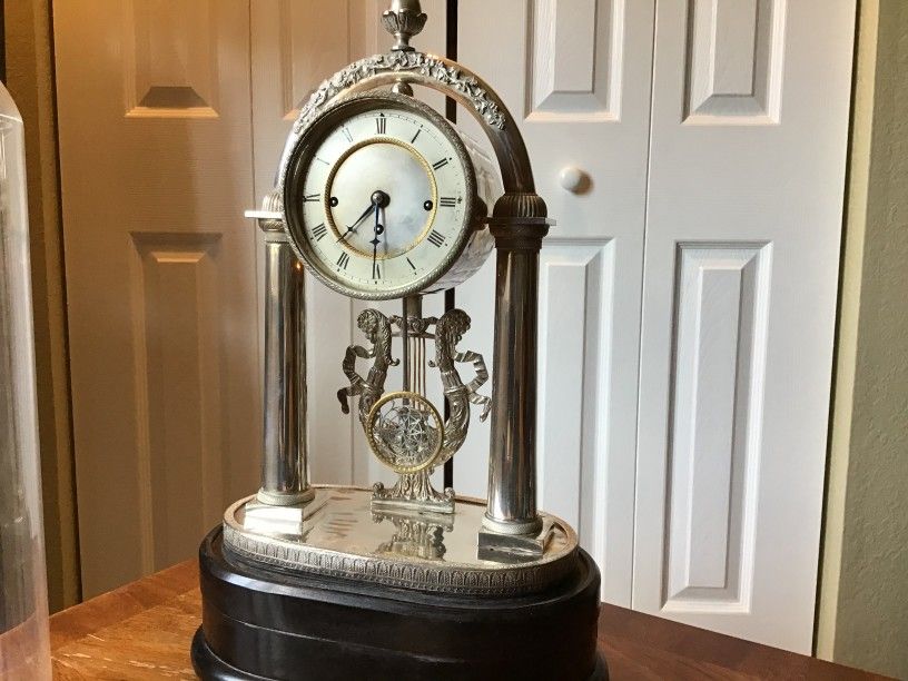 19th Cen. Austrian Clock and Music Box, Antique