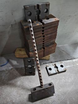 Cast Iron Mold Plates and Rod Lot
