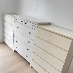 3 Big IKEA White Dressers 6 Drawers (EO) Cajoneras  SERIOUS BUYERS ONLY