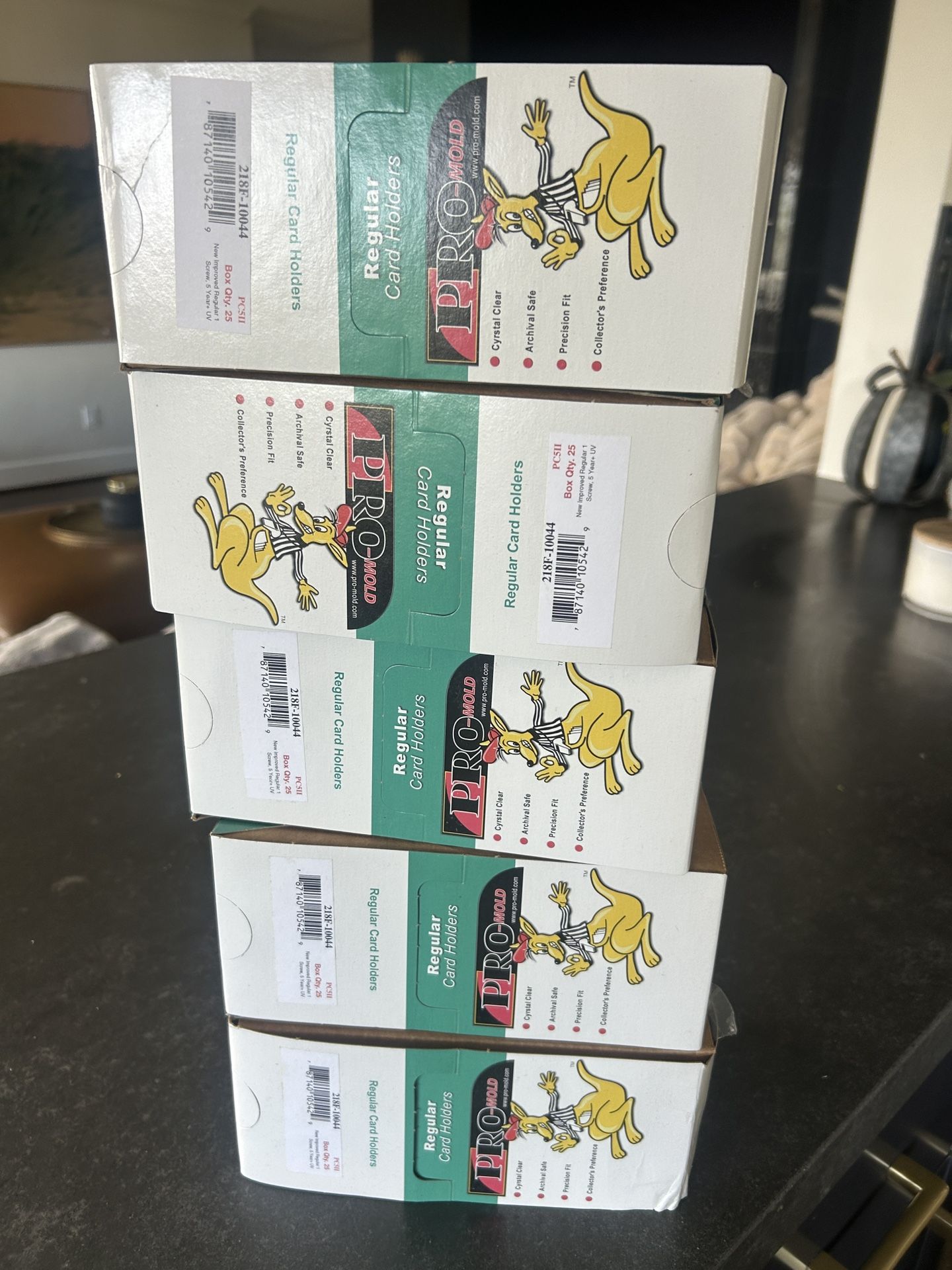 Pro Mold Card Holder Box Of 25 Holders . Brand New Screw Down