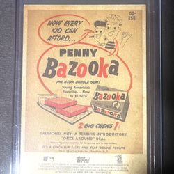 Mookie Betts SSP 2021 Bazooka Back Card