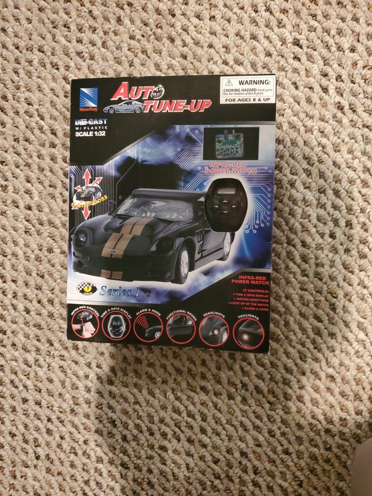 NewRay 2000 Shelby Series 1 Die-Cast W/ Remote Control Watch Auto Tune-Up