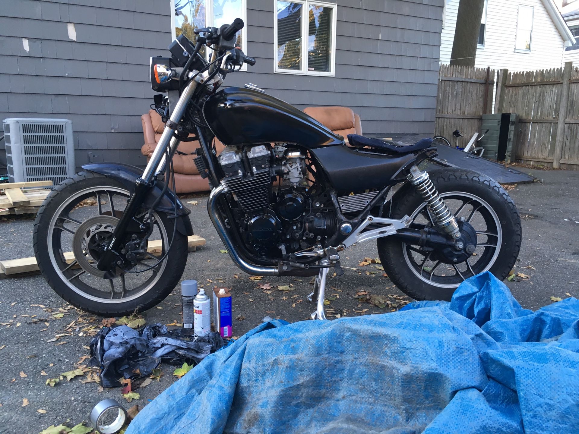 83 honda nighthawk 650 bobber trade