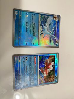 Glaceon Goldeen Master Ball Pattern Prismatic Evolutions pokemon cards tcg