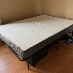 IKEA queen mattress with frame