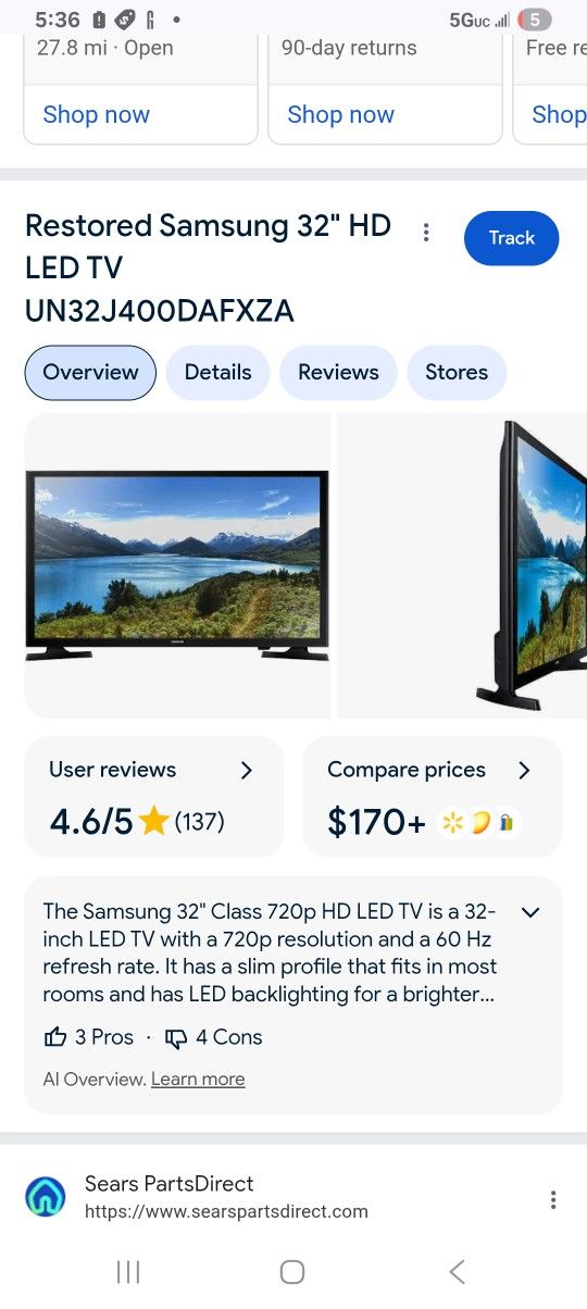 32" Samsumg TV