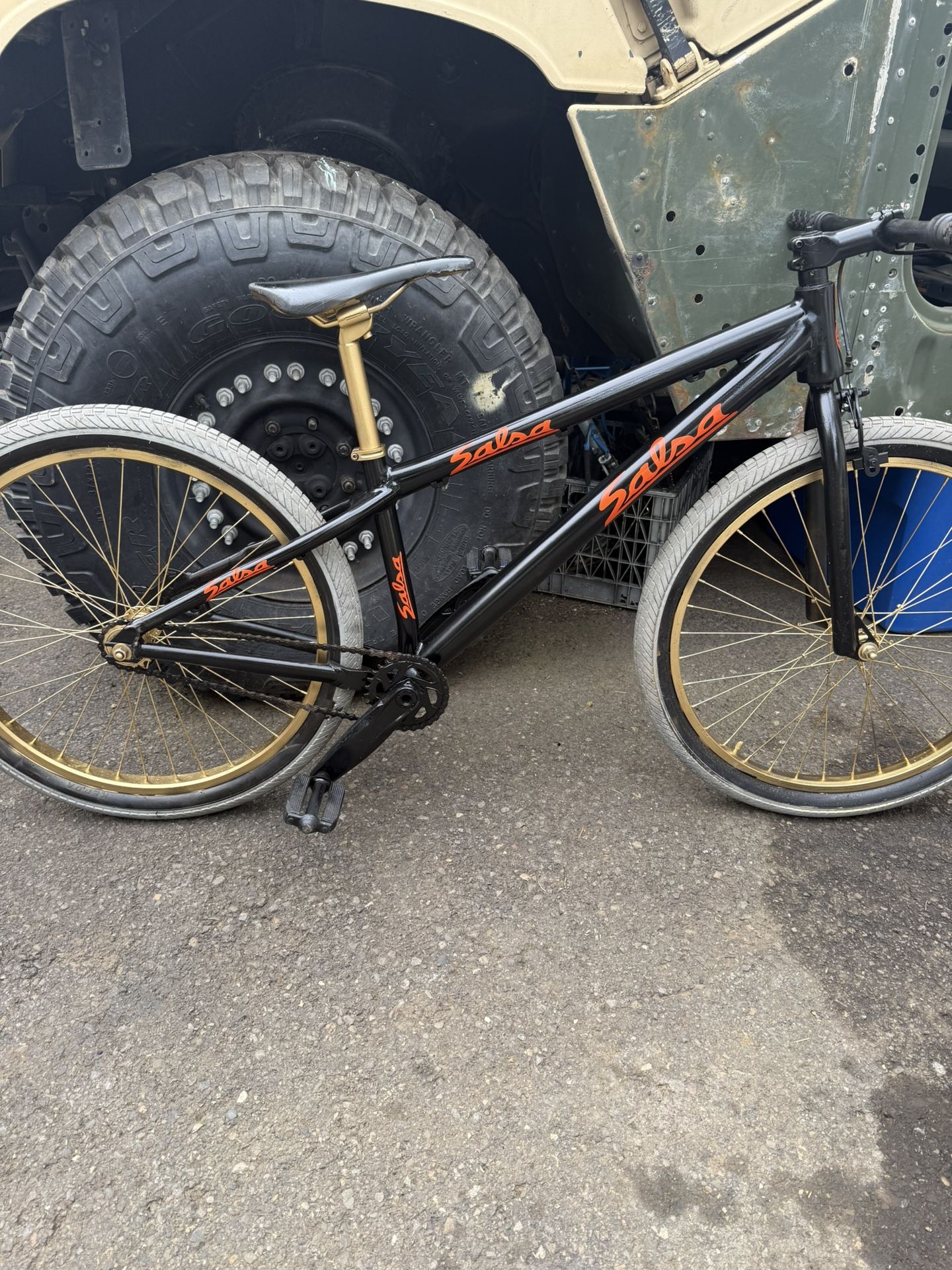 Salsa Single Speed Fixed Gear Medium Boys Bike 