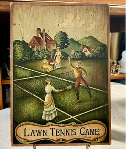 Vintage Lawn Tennis Game wall art by artist R. Simonetto Made in Italy