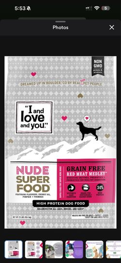 I and Love and You Dog Food