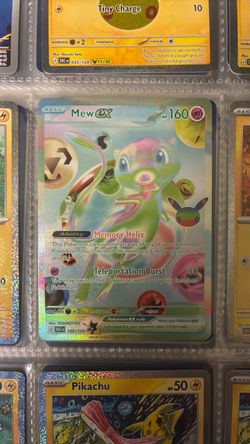 Mew ex 158/128 Pokémon Card Holo Rare