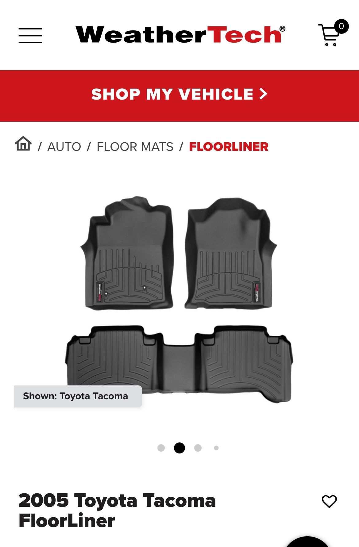 Toyota Tacoma FloorLiner Mat
