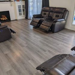 New Power Recliner Couch , Loveseat And Chair Only $50 Down Payment 