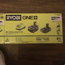 RYOBI ONE+ 18V Lithium-Ion 4.0 Ah Battery (2-Pack) and Charger Ki