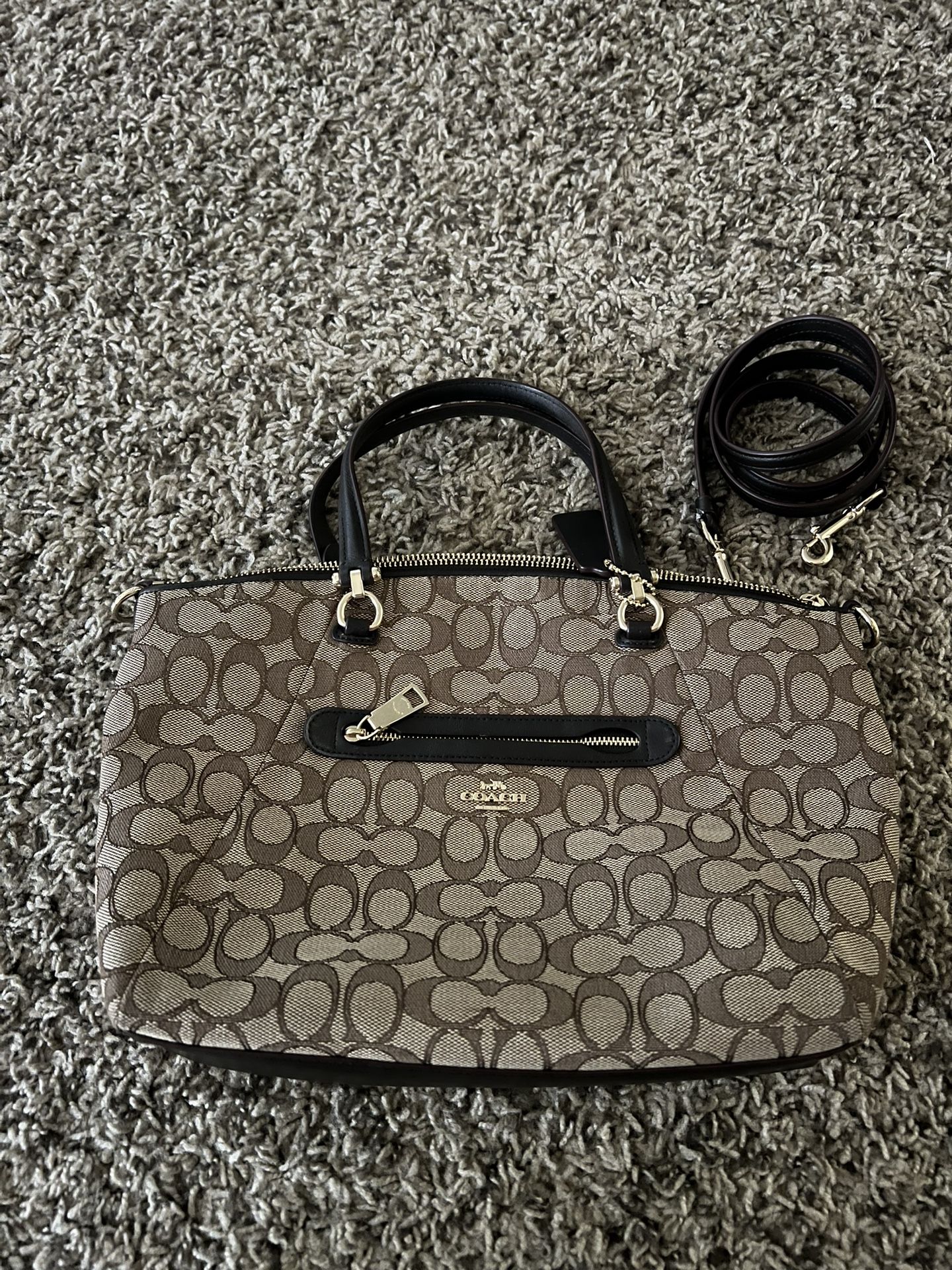 Coach Prairie Satchel In Signature Canvas Coach Prairie Satchel In