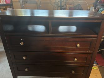 Solid Wood Cabinet / TV Stand – Good Condition