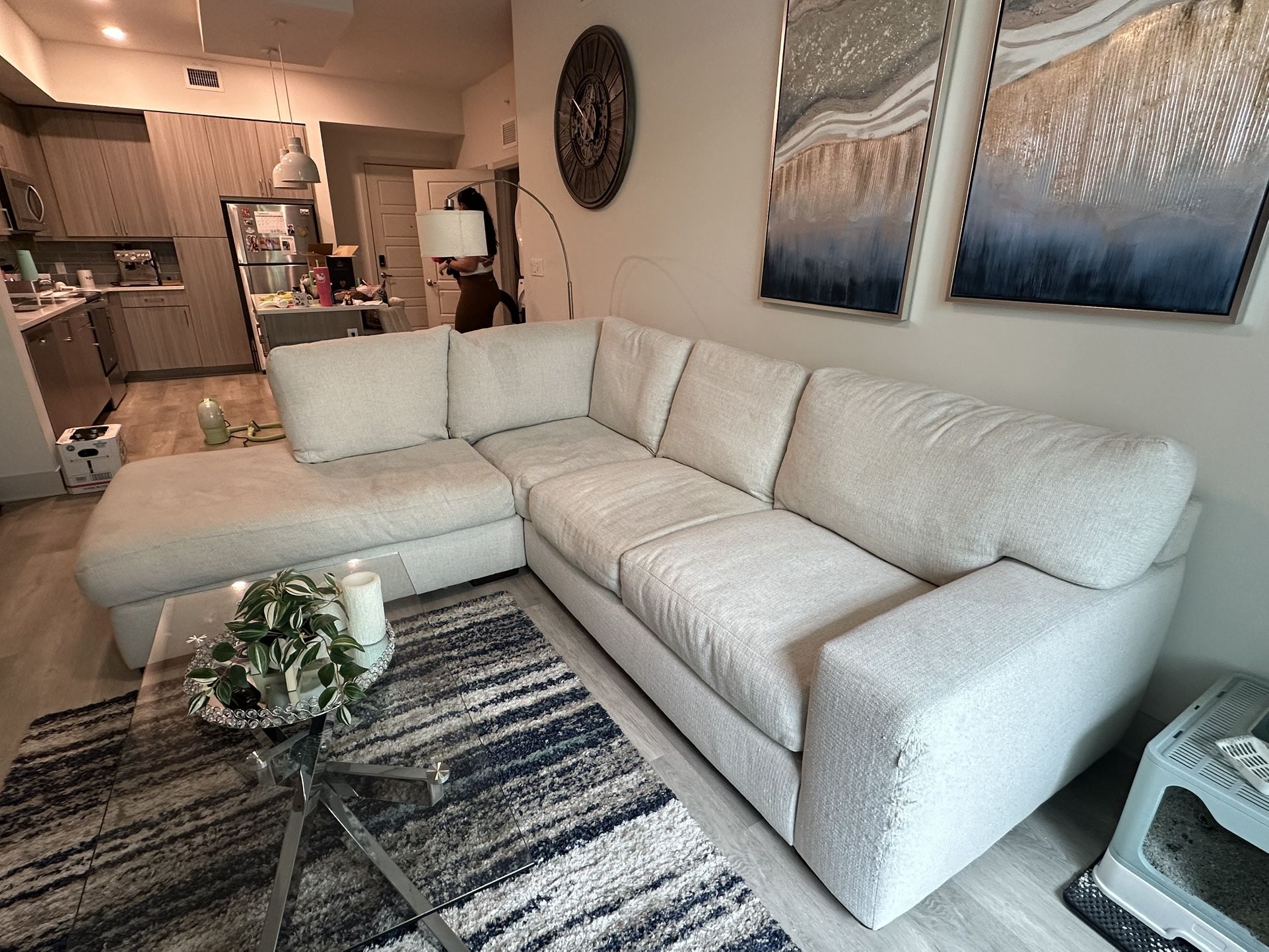 Veronica Bumper Sectional Couch