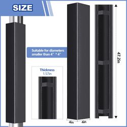 4" Basketball Pole Pads 47.2" Tall Weather Resistant Garage Pads B-45