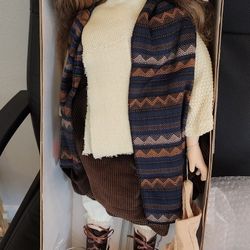 Collectible Porcelain Doll w/ stand - Jennifer 