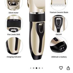 Dog Hair Trimmer Pet Professional Grooming Machine Tool Rechargeable