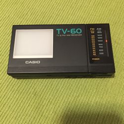 Casio TV-60 B&W LCD TV with AM/FM Radio