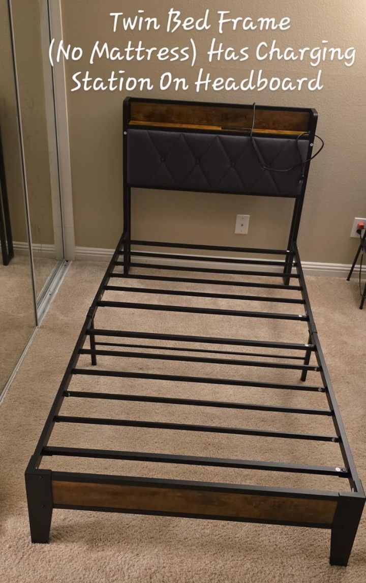 Twin Extra Long Bed Frame No Mattress