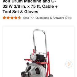 Ridgid Drain Cleaner (Brand NEW)