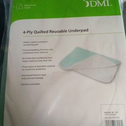 4 Ply Quilted Reusable Underpad 28"-36"
