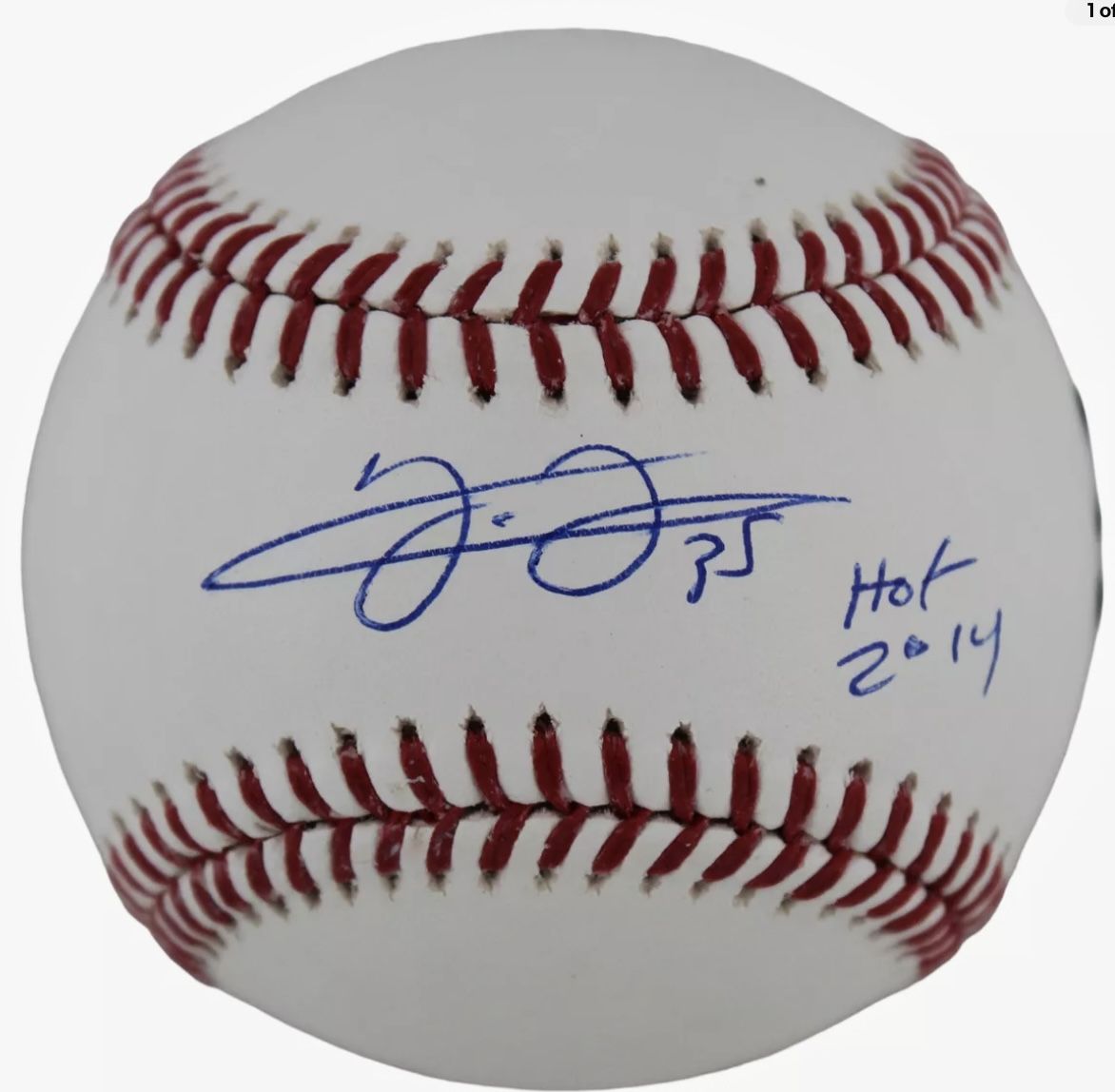 Fran Thomas Signed Baseball W/HOF Beckett COA