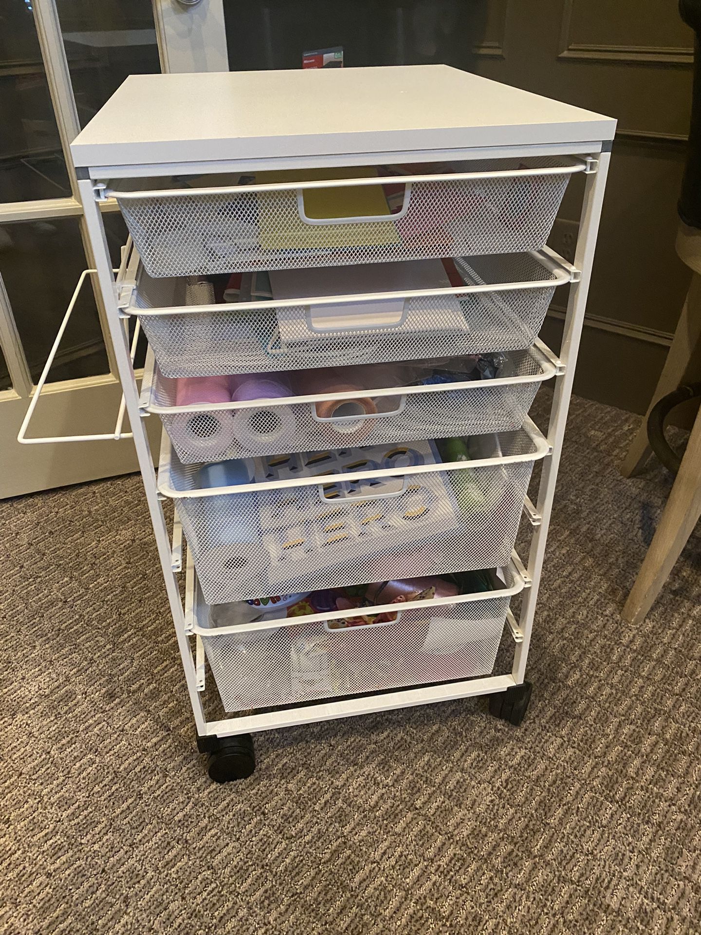 Art Supply Or Wrapping Cart