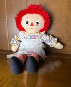 Vintage Raggedy Ann Stuffed Doll