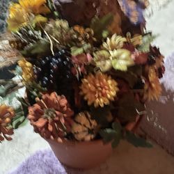 Fall Arrangement In Pot..artifical