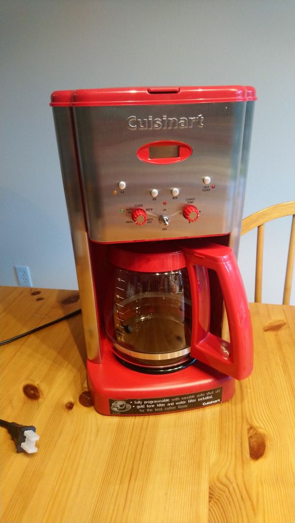 Cuisinart DCC1200RT 12 Coffee Maker Red for Sale in Everett, WA OfferUp