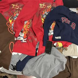 Ed Hardy Sweater Jacket Red