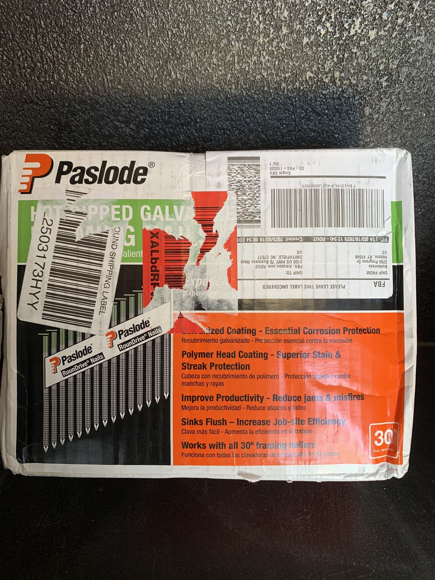 Paslode Nails 30degree 3”