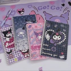Brand new Kuromi notebook sets of 4 books. Each Size 14 x 21 cm. And each book have 60 pages.