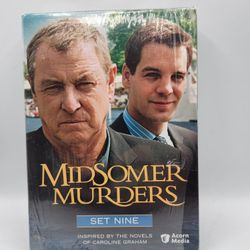 Midsomer Murders - Set 9 (DVD, 2007, Multi-Disc Set).

Brand new, factory sealed package! Due to the shipping,  some box set corners are distressed.  