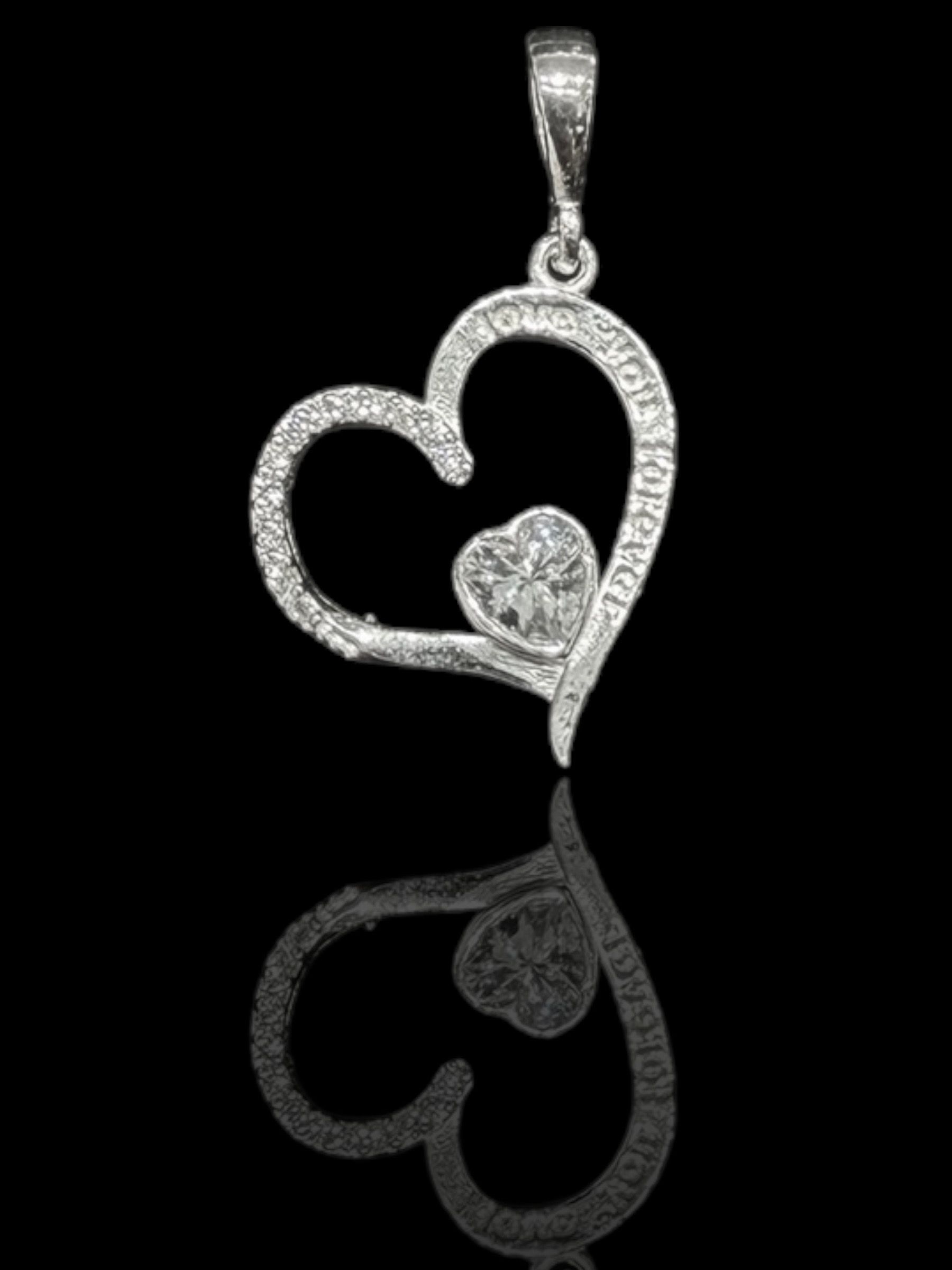 DIJE CORAZON PLATA 9.25