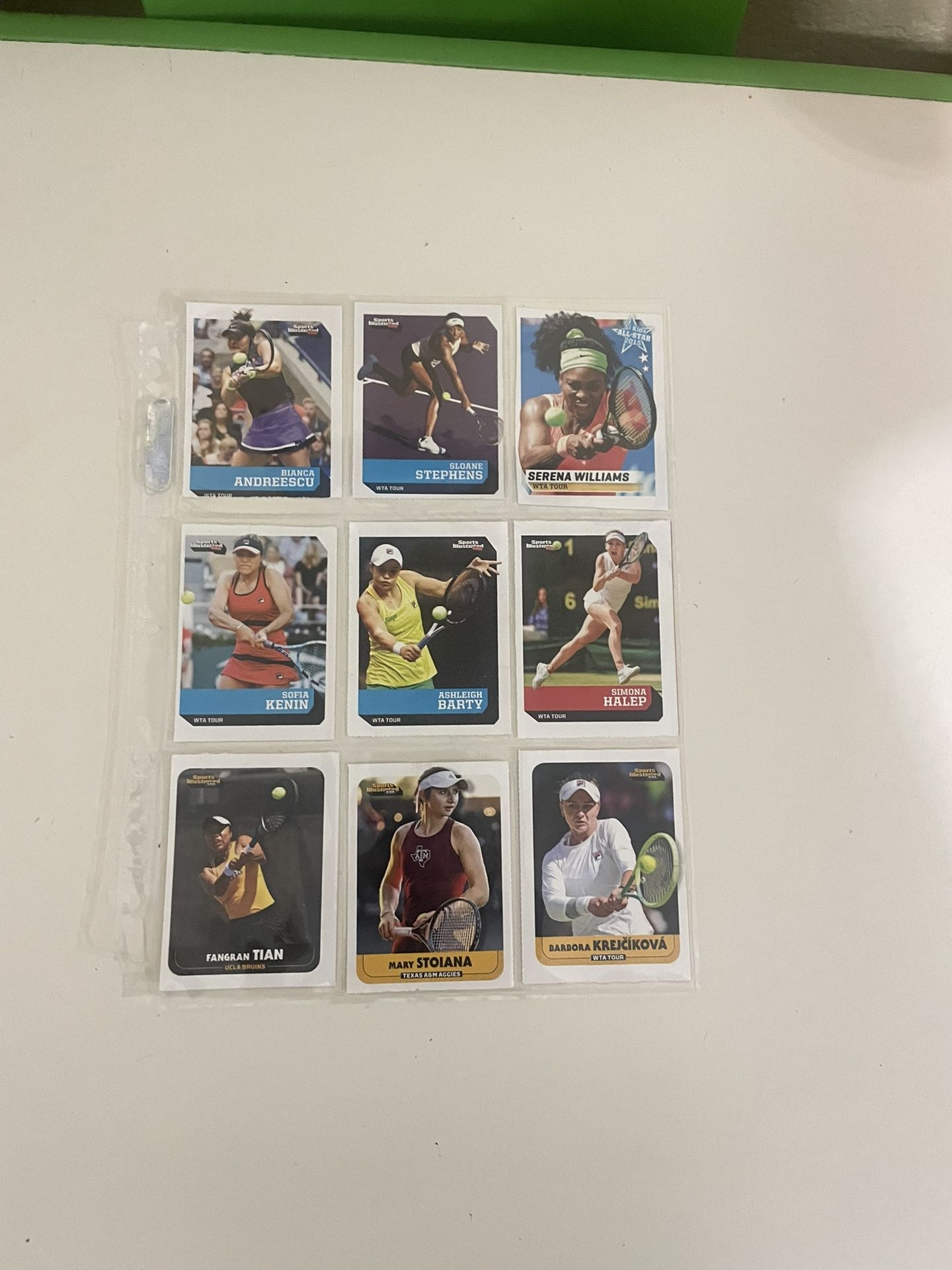 SI for Kids Tennis Cards