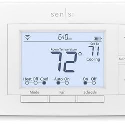 Emerson Sensi Wi-Fi Smart Thermostat for Smart Home, DIY, Works With Alexa, Energy Star Certified, ST55 New