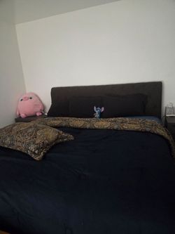 King size  bed  with dresser and two night stands