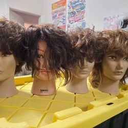 Four Mannequin  Heads