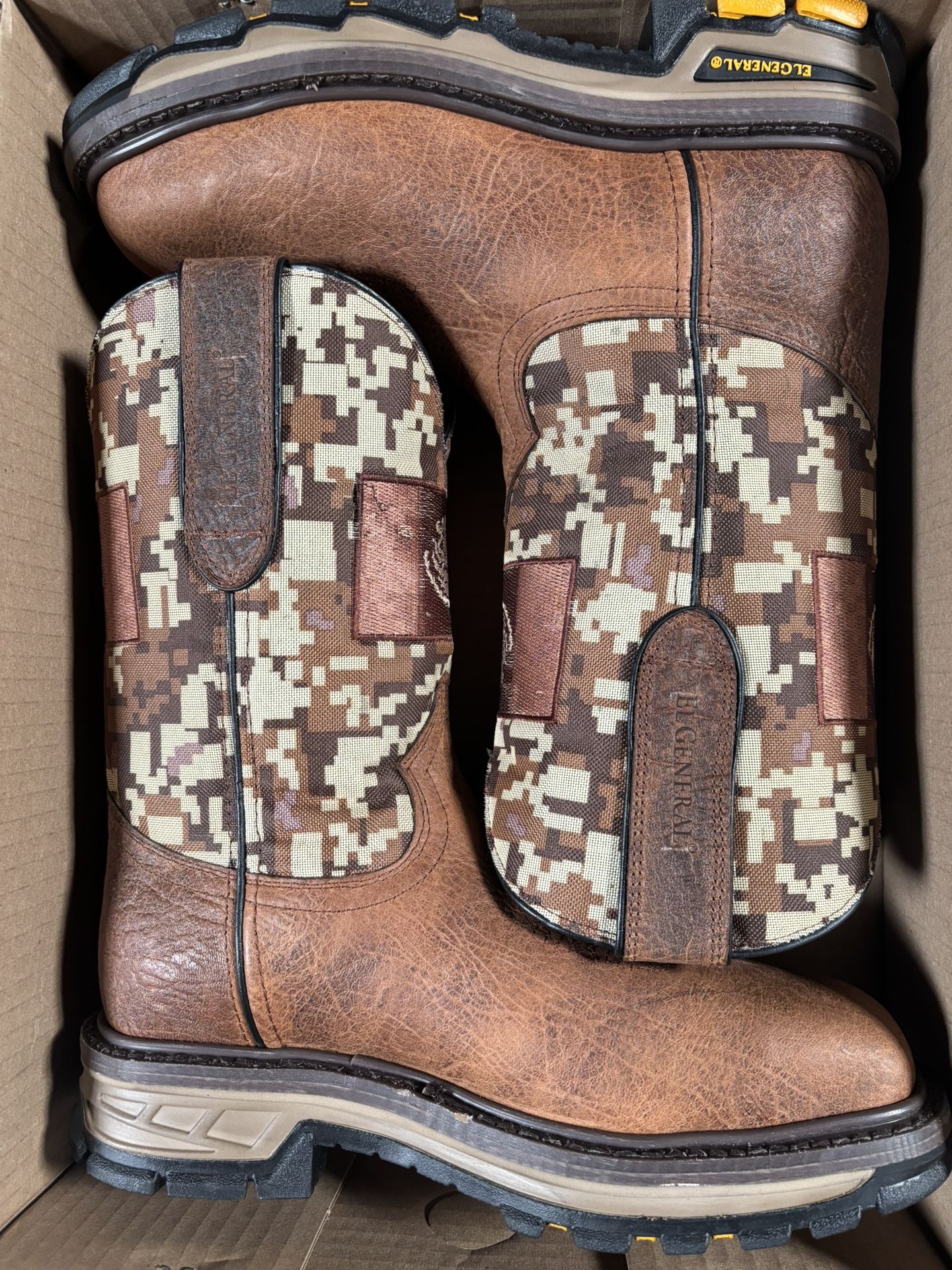 El General Steel Toe Work Boots Size 6-11