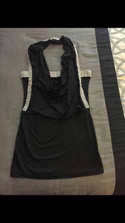 Black and silver dress