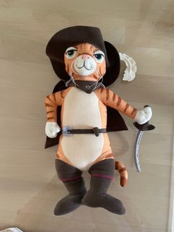 Talking Puss in Boots Plush Stuffed Toy