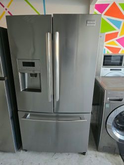 Frigidaire stainless three door refrigerator