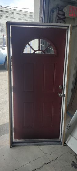Exterior metal single door with frame hurricane 🌀 impact 36x79