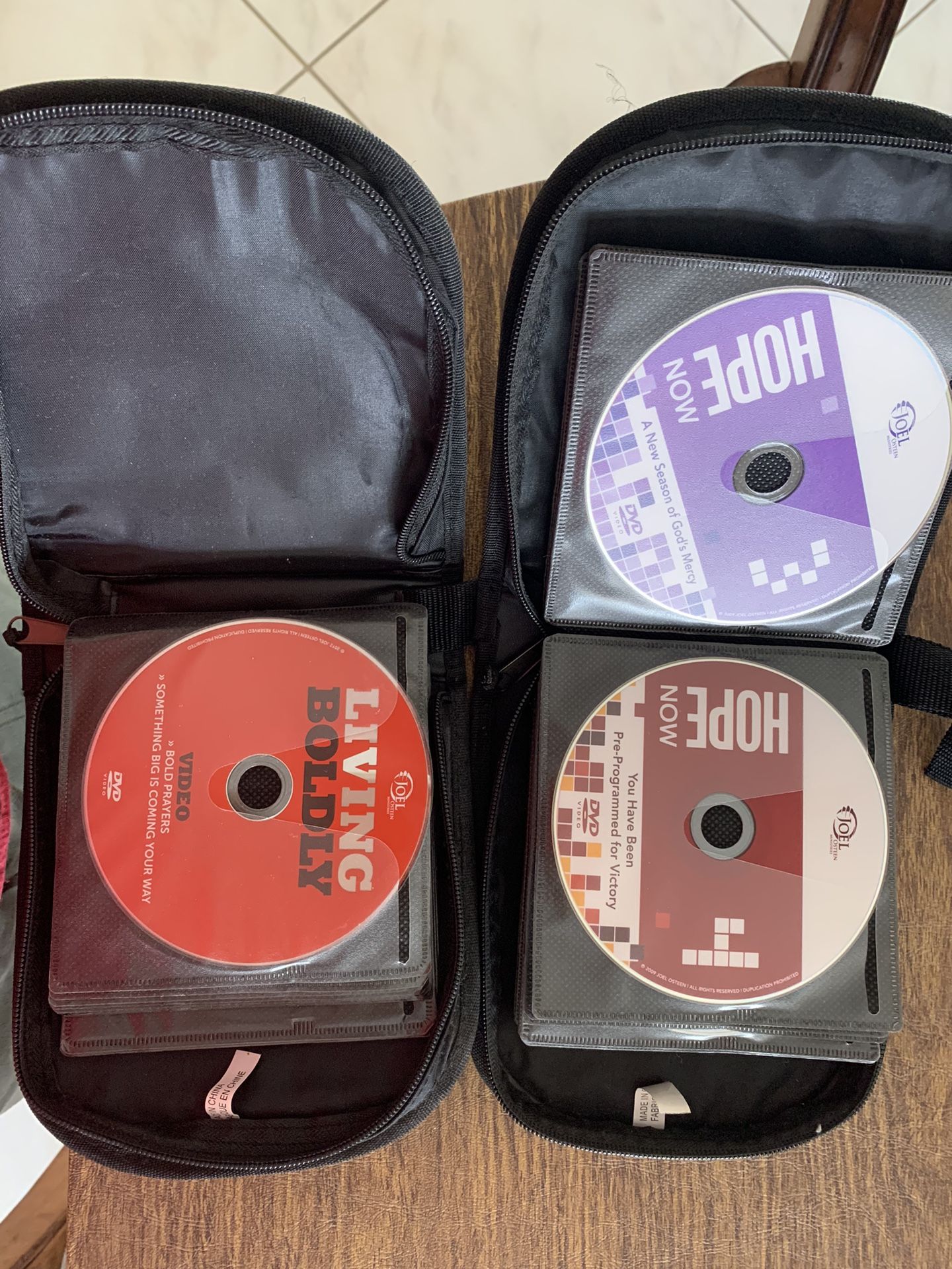 (2) DVD Or CD Holders , Including 37 Spiritual DVD’s