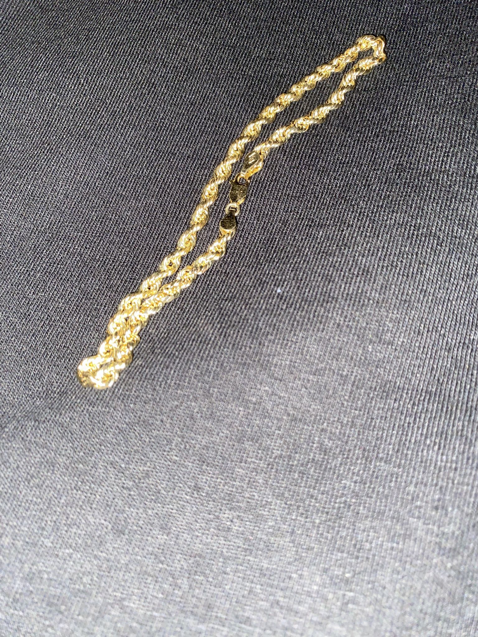 10K Rope Bracelet 
